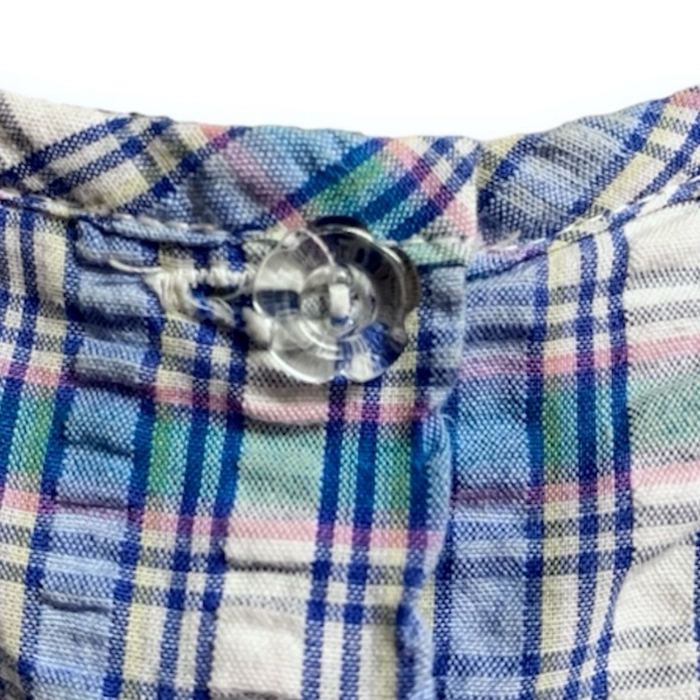 Good Kidz Girls Sleeveless Seersucker Plaid Dress Size 3T - Picture 9 of 11